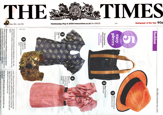 CieL As seen in The Times Fashion May 5 Easy Peices 2009