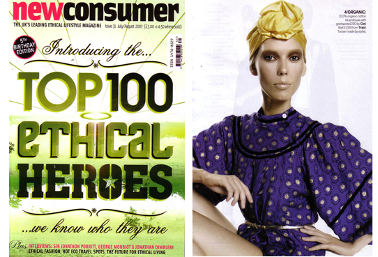 CL As seen in Ethical Consumer Top 100 Green Heroes June 2007 Ciel Organics