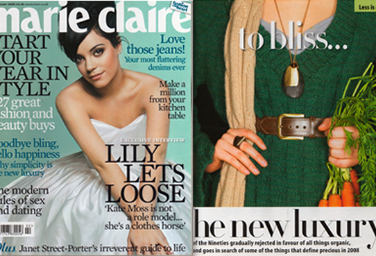 CieL As seen in Marie Claire New Luxury Fashion Feb 2008
