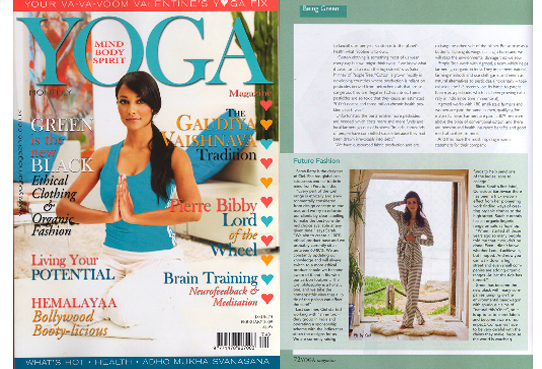 CL As seen in Yoga magazine Feb 2009