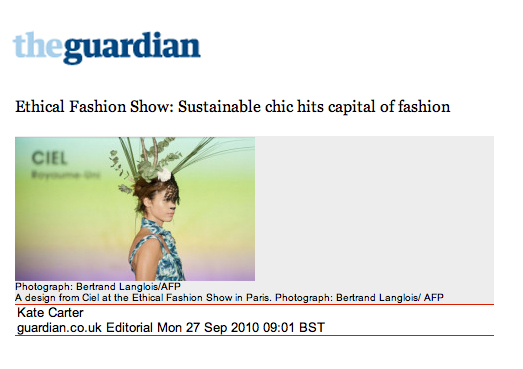CieL As Seen in The Guardian Fashion show Paris SS2011 Sumer Collection
