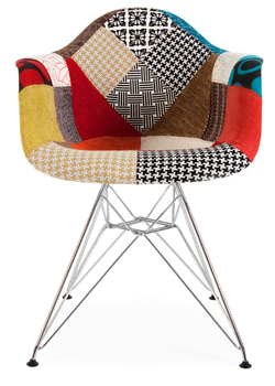 Eames upholstered wool lounge Arm Chair