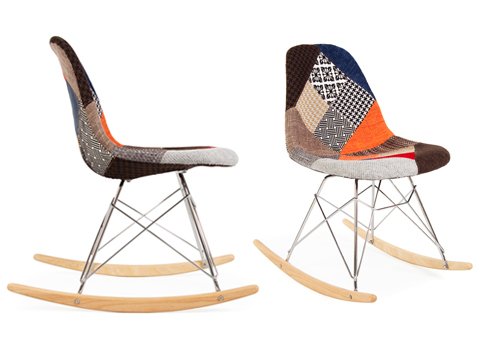 Eames Up-cycled Style Rocking Chair 