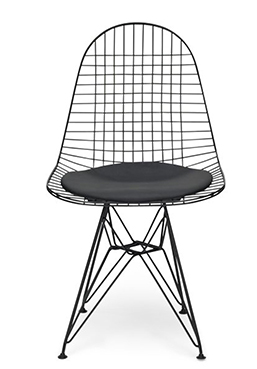 Dining Chair, Black Metal DKR Powder coated