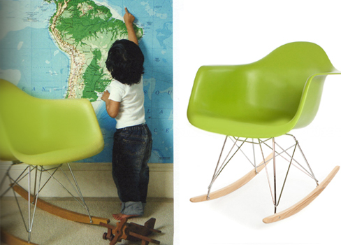 Kids Eames Style Rocking Chair 