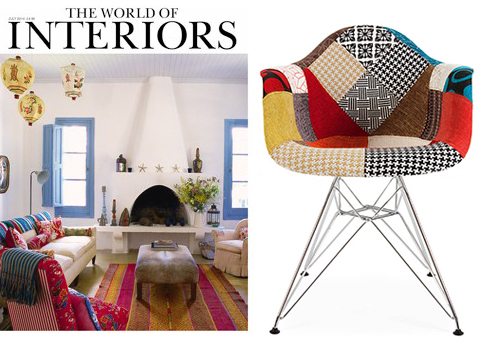 Cielshop As Seen In World of Interiors July 2014 -  Eames style chair - July retro modern upholstered chair 
